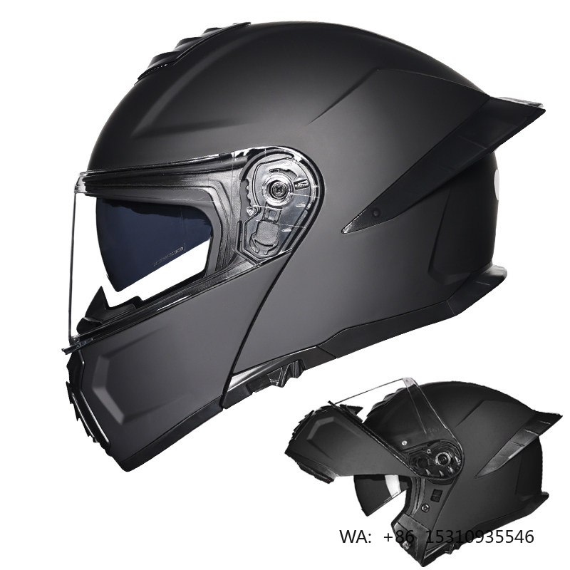 Modular Flip Up Motorcycle Helmet Dot Approved - DOT Approved Dual Visor Motorbike Racing