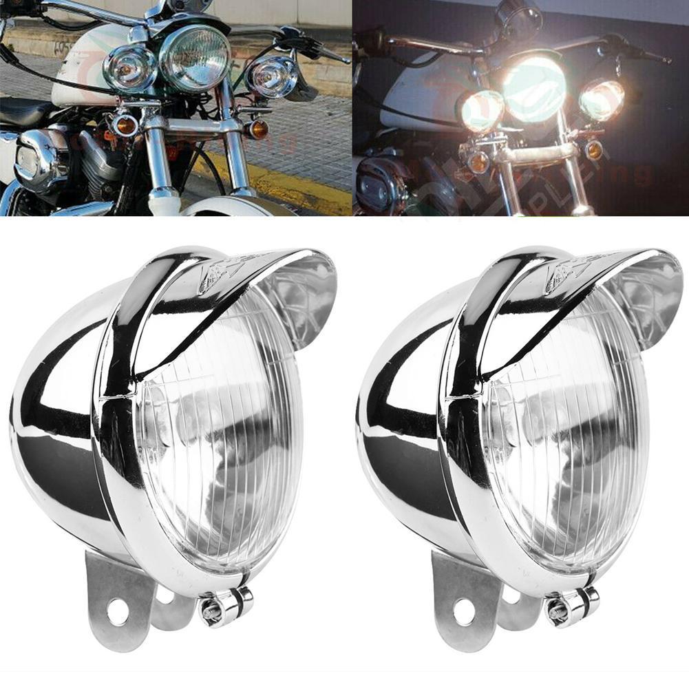 Universal Motorcycle Led Headlight Projector - Chrome Universal Motorcycle Fog Lights Headlight