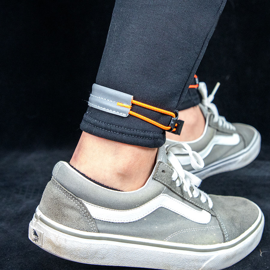 Riding Gear - Elastic Reflective Cycling Leg Strap Adjustable