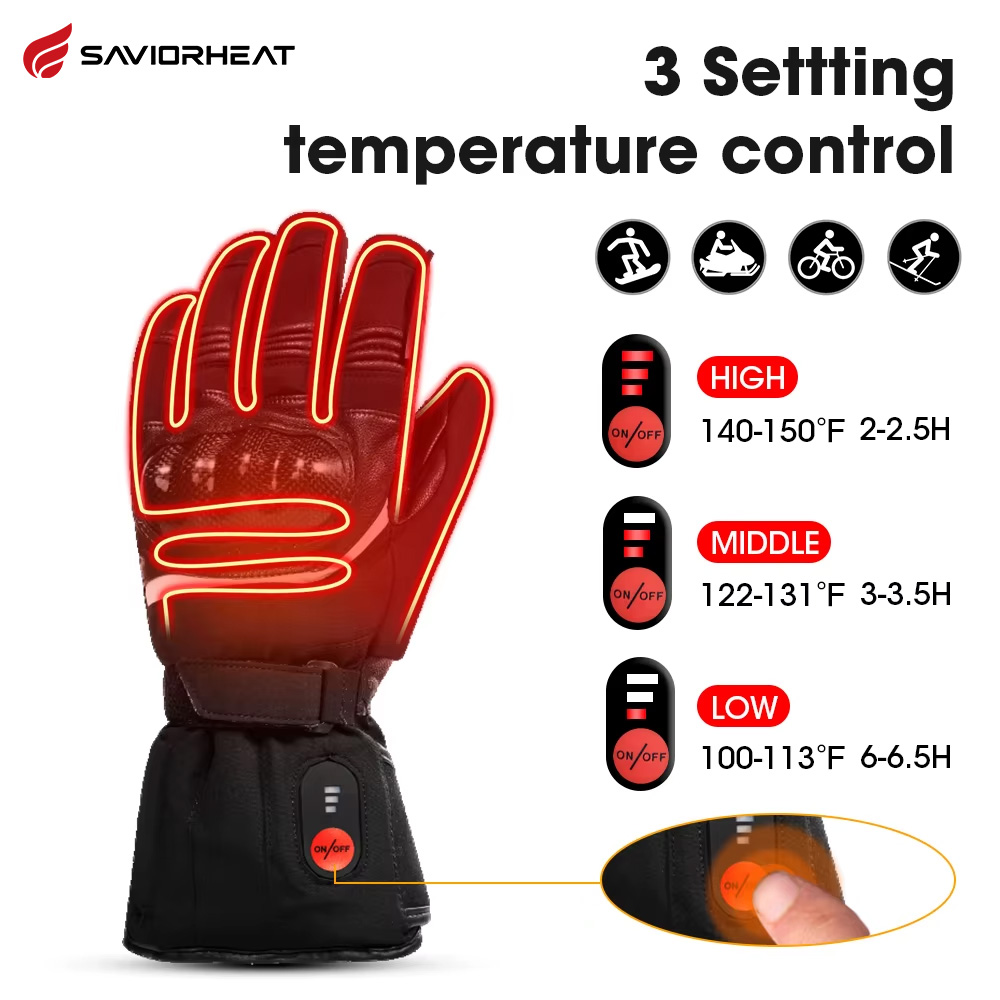 Riding Gear - Savior Heat 100% Waterproof Motorcycle Gloves