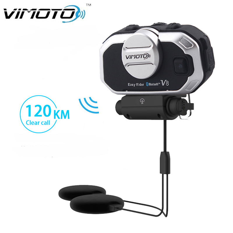 Full Face Motorcycle Helmet With Bluetooth - Vimoto V8 Motorcycle Helmet Headset Bluetooth