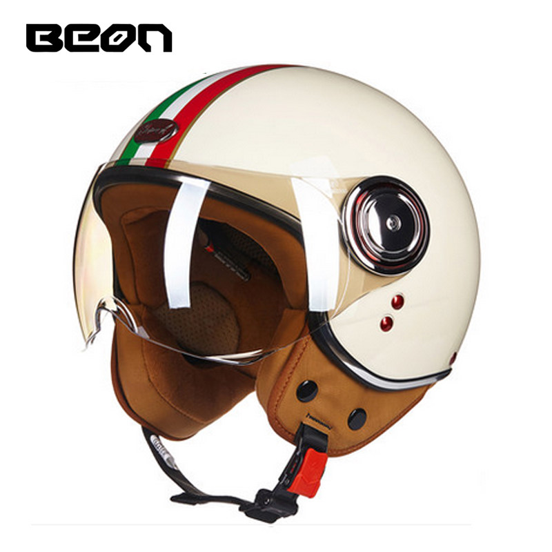 Vintage Open Face Retro Helmet - Capacete BEON 110B Open Face Motorcycle