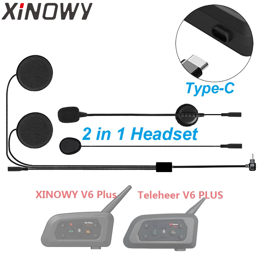 Type-C Earphone Speaker Access - Universal Motorcycle Helmet Intercom Headset review and price