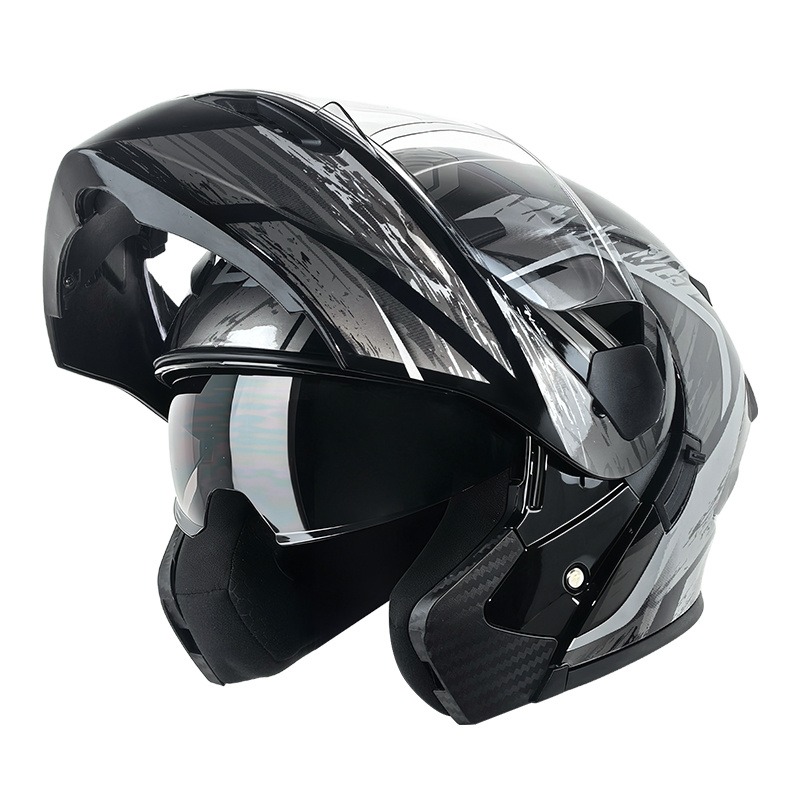 Dual Visor Modular Flip Up Mot - Modular Flip Up Motorcycle Helmet Dot Approved review and price