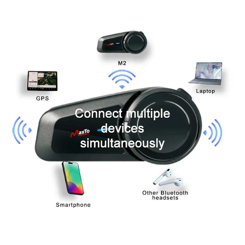 2PCS Maxto M2 Motorcycle Helme - Universal Motorcycle Helmet Intercom Headset review and price