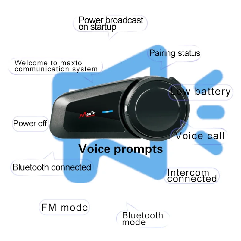 2PCS Maxto M2 Motorcycle Helme - Universal Motorcycle Helmet Intercom Headset review and price