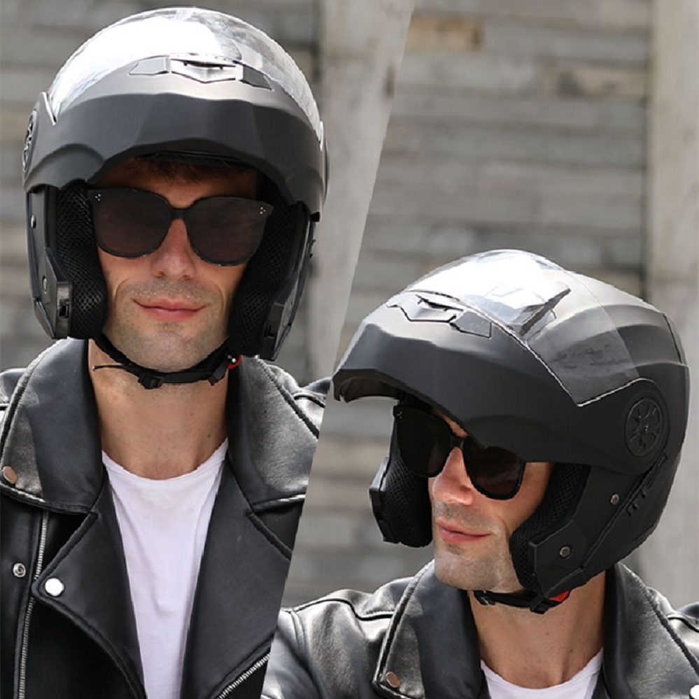 Double Visors Bluetooth Helmet - Full Face Motorcycle Helmet With Bluetooth review and price