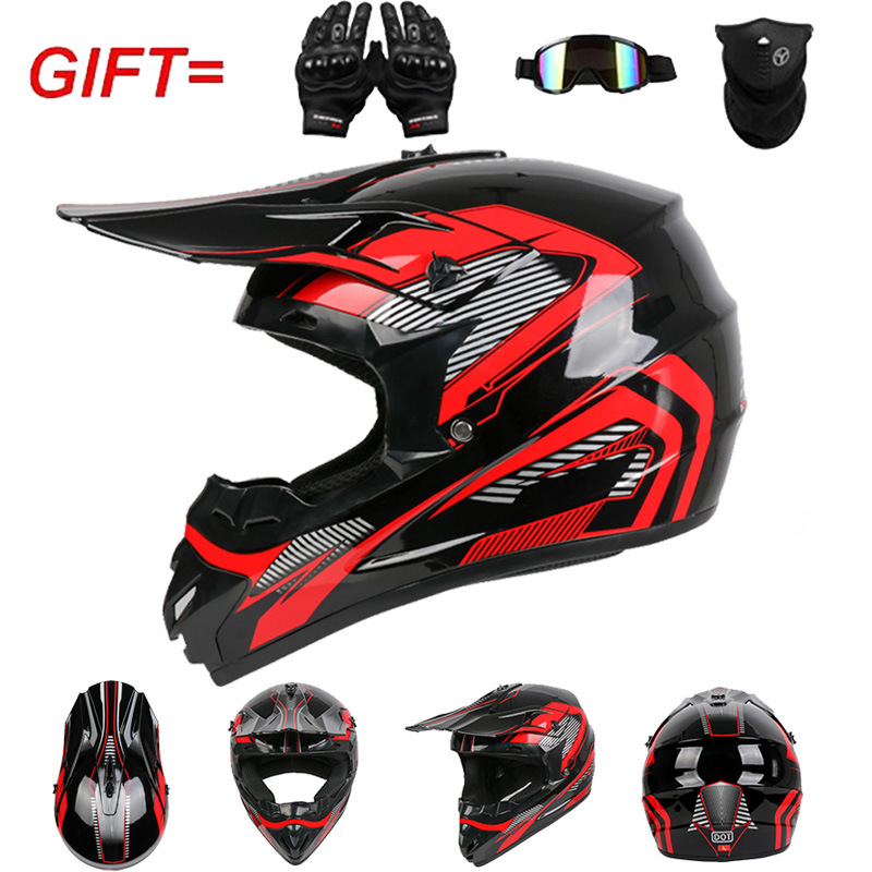 Motorcycle Off Road Helmet Ful - Off Road Motocross Helmet Goggles Set review and price