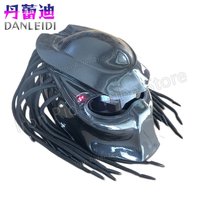 HOT Racing Predator Carbon Fib - Custom Predator Motorcycle Helmet review and price
