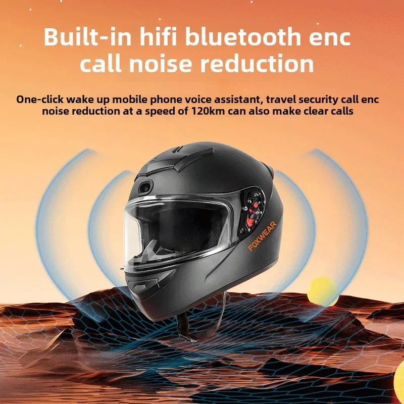 AI Intelligence Motorcycle Hel - Full Face Motorcycle Helmet With Bluetooth review and price
