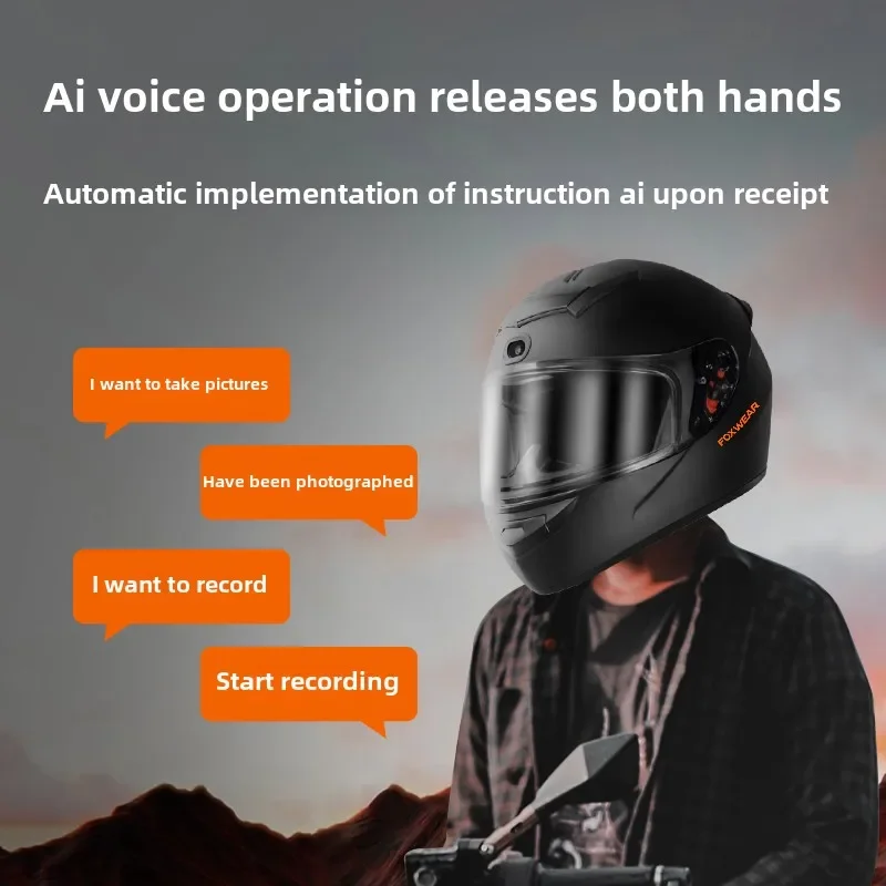 AI Intelligence Motorcycle Hel - Full Face Motorcycle Helmet With Bluetooth review and price