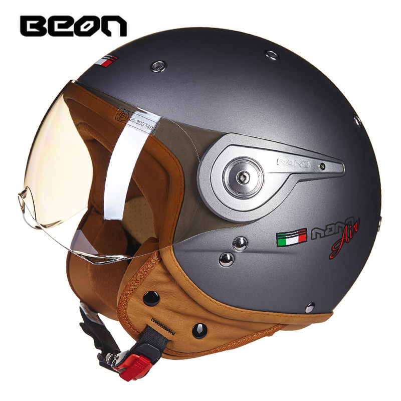 BEON B-110 Motorcycle Helmet b - Vintage Open Face Retro Helmet review and price