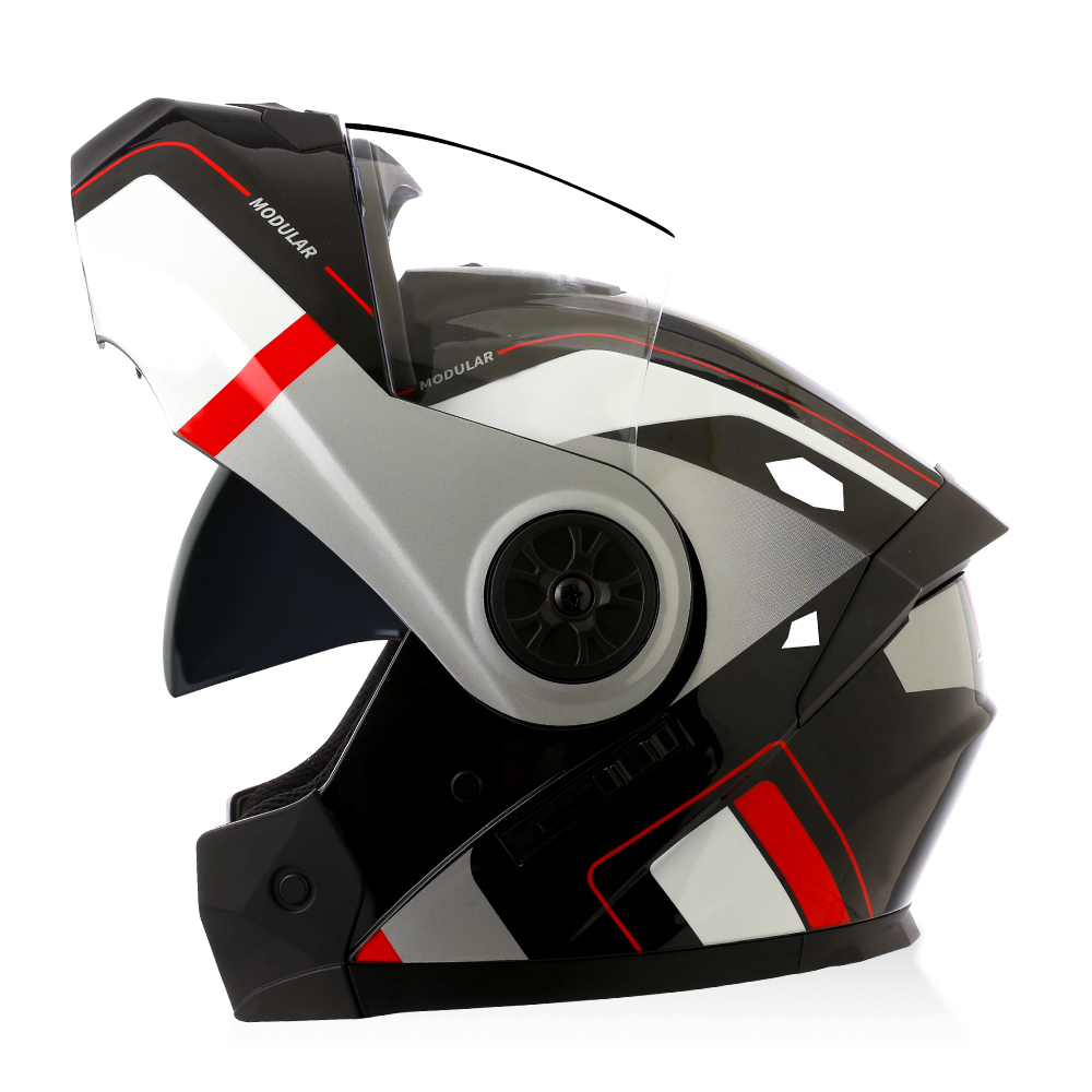 High Quality Modular Flip Up H - Modular Flip Up Motorcycle Helmet Dot Approved review and price