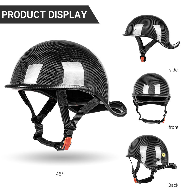 Premium Carbon Fiber Open Face - Carbon Fiber Lightweight Motorcycle Helmet review and price