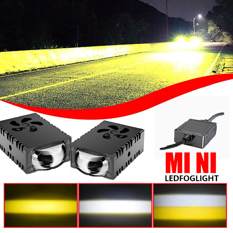 1PCS/2PCS Mini LED Driving Lig - Universal Motorcycle Led Headlight Projector review and price