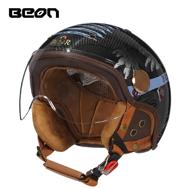 BEON BR13 Retro Open Face Half - Vintage Open Face Retro Helmet review and price