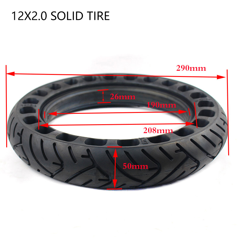 12 Inch Solid Tyre 12x2.0 12x2 - Scooter Parts review and price
