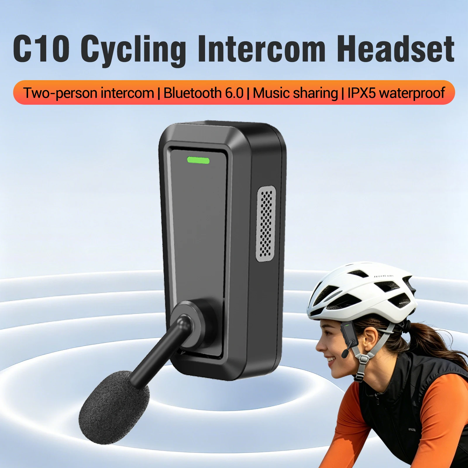1/2PCS C10 Helmet Intercom Hea - Universal Motorcycle Helmet Intercom Headset review and price