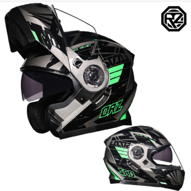 Orz Full Face Dual Visor Motor - Dual Visor Motorcycle Racing Helmet review and price