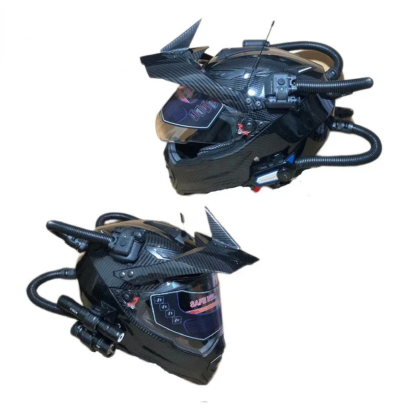 Retro Helmet Motorcycle Off-ro - Full Face Motorcycle Helmet With Bluetooth review and price