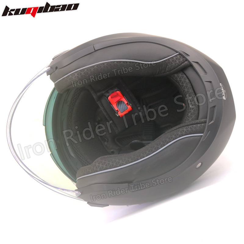 Kuqibao Dual Lens Modular Flip - Modular Flip Up Motorcycle Helmet Dot Approved review and price